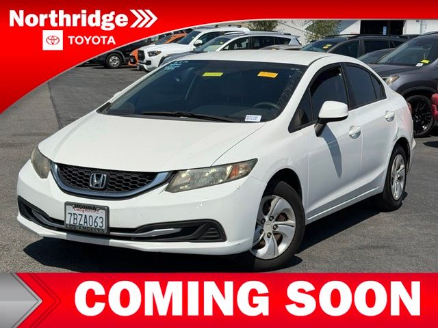 White Orchid Pearl 2013 Honda Civic Sedan Front-Wheel Drive 5-Speed Automatic