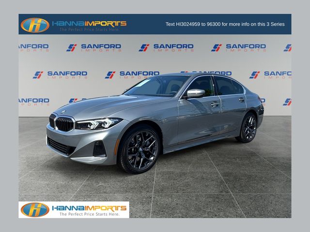 Gray (Skyscraper Grey Metallic) 2025 BMW 3 Series Sedan Rear-Wheel Drive 8-Speed Automatic