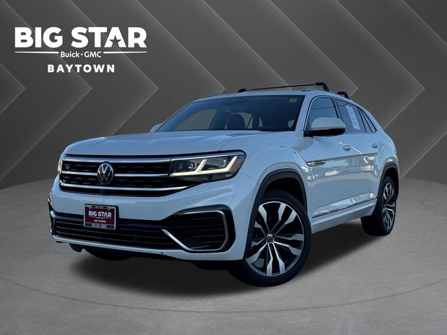 2022 Volkswagen Atlas Cross Sport 3.6L V6 SEL Premium R-Line White at DeMontrond Auto Country
