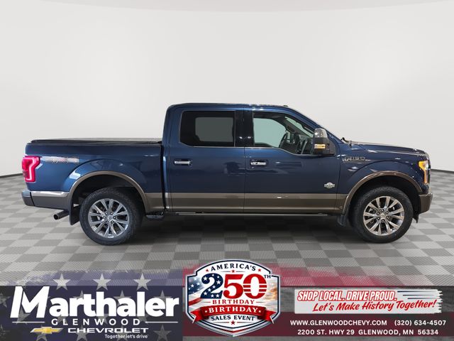 Blue 2017 Ford F-150 Pickup Truck Four-Wheel Drive 6-Speed Automatic