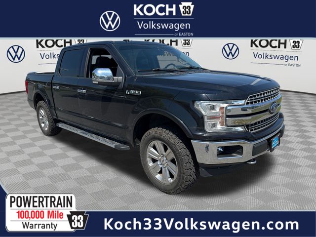 Black Metallic 2019 Ford F-150 Lariat SuperCrew 4WD Pickup Truck Four-Wheel Drive Automatic