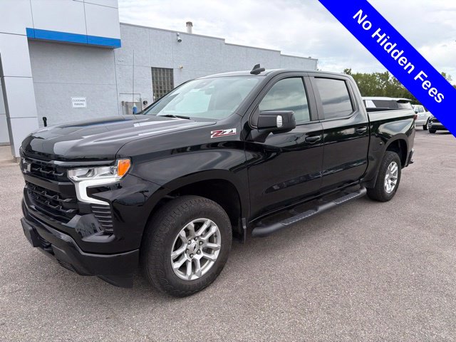 Black 2023 Chevrolet Silverado 1500 Pickup Truck Four-Wheel Drive Automatic