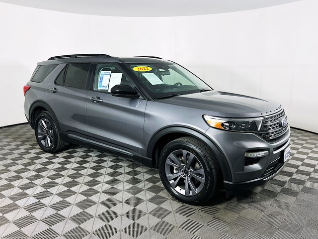 Carbonized Gray Metallic 2022 Ford Explorer XLT AWD SUV / Crossover All-Wheel Drive Automatic