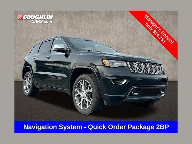 Diamond Black Crystal Pearlcoat 2019 Jeep Grand Cherokee Overland 4WD SUV / Crossover Four-Wheel Drive 8-Speed Automatic