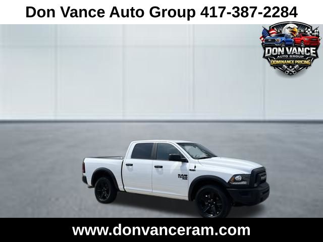 Bright White Clearcoat 2024 RAM 1500 Classic Warlock Crew Cab 4WD Pickup Truck Four-Wheel Drive 8-Speed Automatic