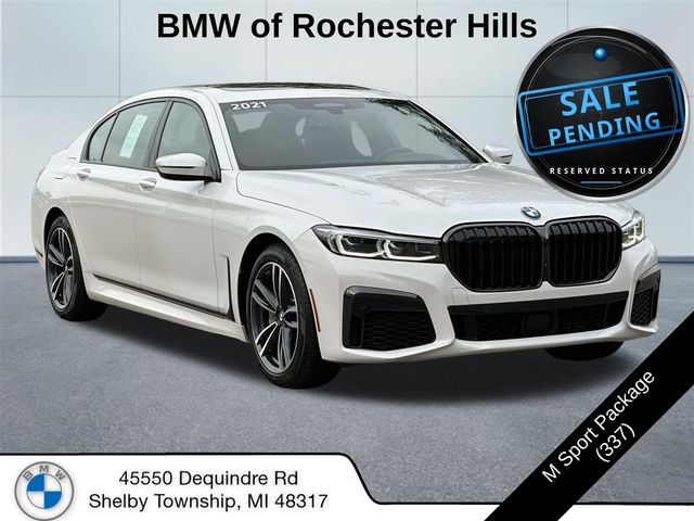 Mineral White Metallic 2021 BMW 7 Series Sedan All-Wheel Drive 8-Speed Automatic