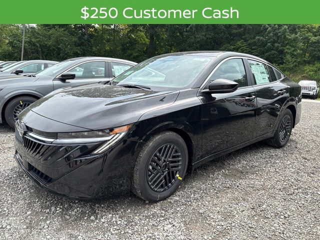 Super Black 2026 Nissan Sentra Sedan Front-Wheel Drive Continuously Variable Transmission