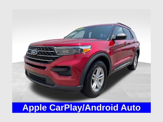 Red Metallic 2020 Ford Explorer SUV / Crossover All-Wheel Drive Automatic