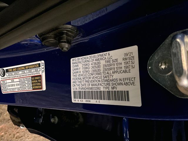 2021 Honda CR-V Touring Blue at Honda North