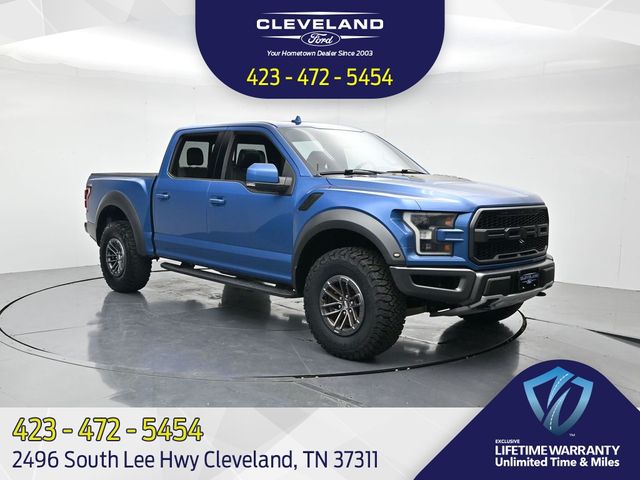 Blue Metallic 2019 Ford F-150 Raptor SuperCrew 4WD Pickup Truck Four-Wheel Drive Automatic