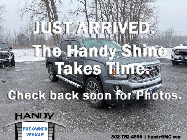 Gray (Satin Steel Metallic) 2020 GMC Canyon Denali Crew Cab 4WD Pickup Truck Four-Wheel Drive 8-Speed Automatic
