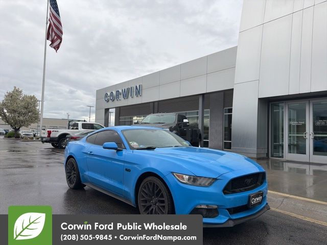 Grabber Blue 2017 Ford Mustang GT Coupe RWD Coupe Rear-Wheel Drive 6-Speed Manual