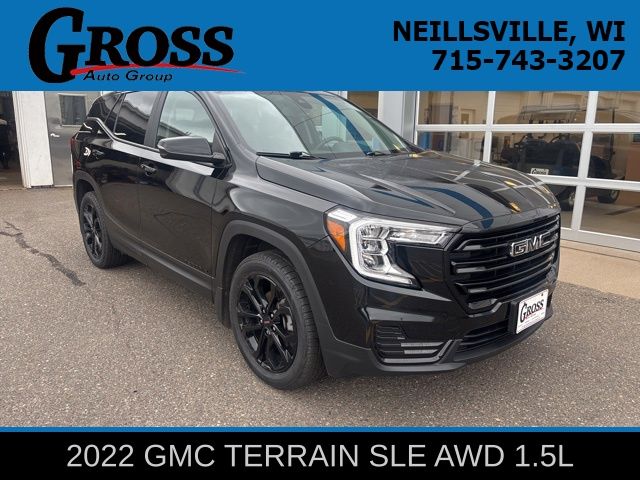 Black (Ebony Twilight Metallic) 2022 GMC Terrain SUV / Crossover All-Wheel Drive 9-Speed Automatic