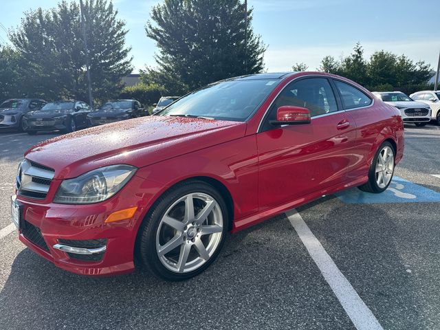 Red 2013 Mercedes-Benz C-Class Coupe Rear-Wheel Drive 7-Speed Automatic