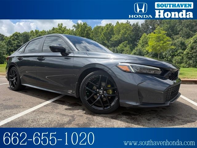 Gray 2026 Honda Civic Sport FWD Sedan Front-Wheel Drive Continuously Variable Transmission