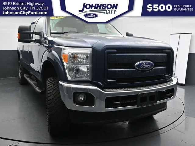 Blue 2015 Ford F-250 Super Duty Lariat Crew Cab 4WD Pickup Truck Four-Wheel Drive 6-Speed Automatic Overdrive