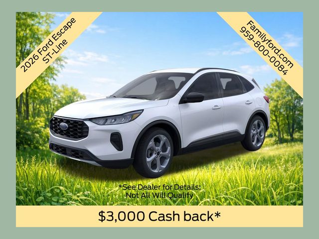 Space Silver Metallic 2026 Ford Escape ST-Line AWD SUV / Crossover All-Wheel Drive 8-Speed Automatic