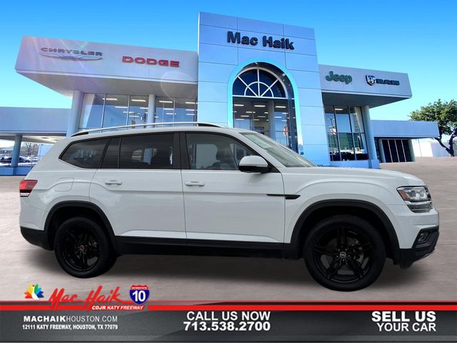 Pure White 2019 Volkswagen Atlas SE FWD with Technology SUV / Crossover Front-Wheel Drive 8-Speed Automatic