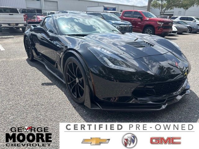 Black 2017 Chevrolet Corvette Coupe Rear-Wheel Drive 8-Speed Automatic