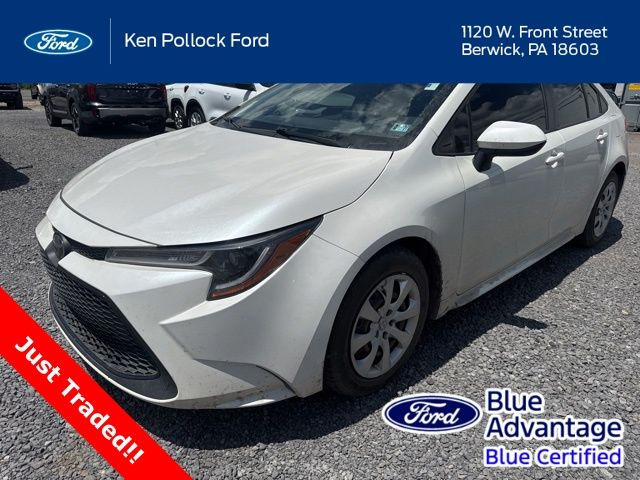 White (Blizzard Pearl) 2020 Toyota Corolla LE FWD Sedan Front-Wheel Drive Continuously Variable Transmission