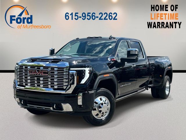 Onyx Black 2025 GMC Sierra 3500HD Denali Crew Cab 4WD Pickup Truck Four-Wheel Drive Automatic