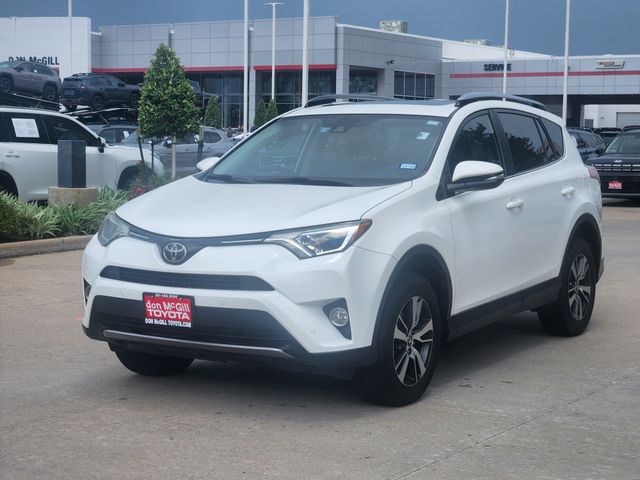 2018 Toyota RAV4 XLE White at Durrett Motor Company