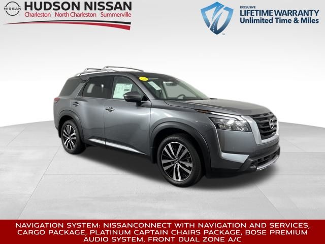 2025 Gun Metallic Nissan Pathfinder Platinum SUV