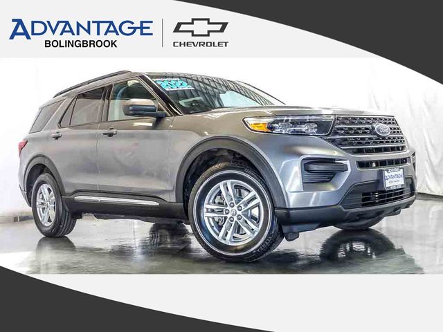 Gray Metallic 2022 Ford Explorer SUV / Crossover All-Wheel Drive Automatic