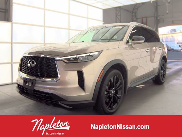 Warm Titanium 2024 INFINITI QX60 SUV / Crossover All-Wheel Drive 9-Speed Automatic