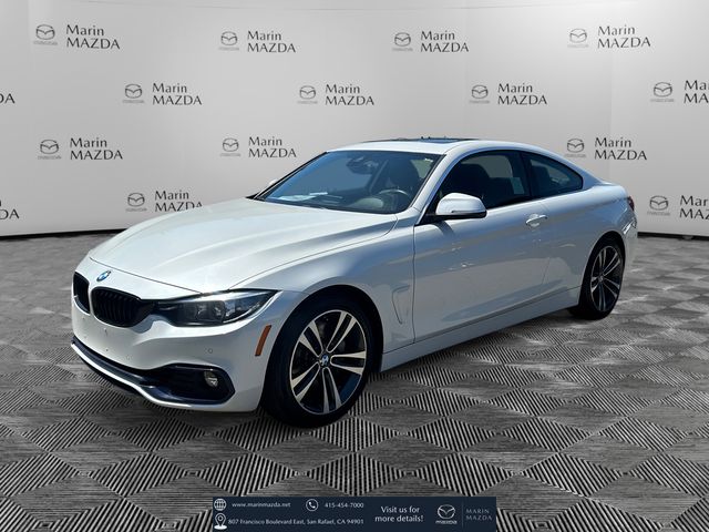 White Metallic 2020 BMW 4 Series 440i Coupe RWD Coupe Rear-Wheel Drive 8-Speed Automatic