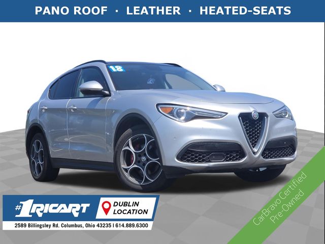 Silverstone Gray Metallic 2018 Alfa Romeo Stelvio SUV / Crossover All-Wheel Drive 8-Speed Automatic
