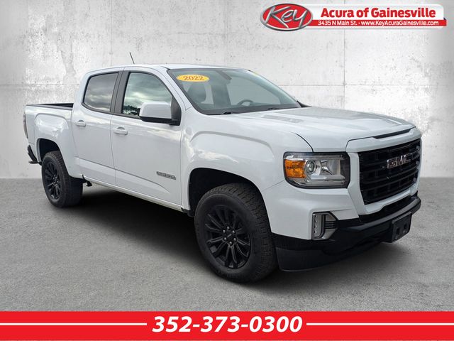 Summit White 2022 GMC Canyon Elevation Crew Cab RWD Pickup Truck 4X2 6-Speed Automatic