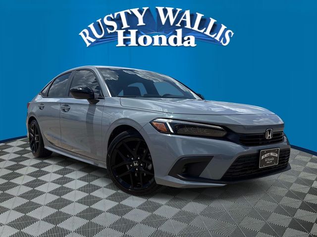 Sonic Gray Pearl 2024 Honda Civic Sport FWD Sedan Front-Wheel Drive Continuously Variable Transmission