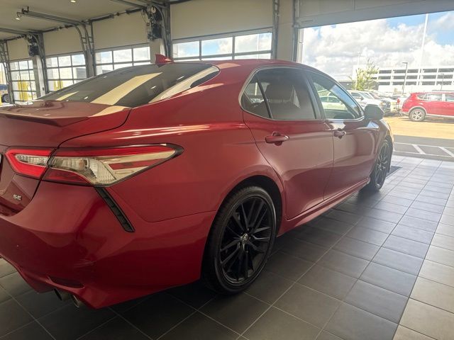 2019 Toyota Camry SE Red at Don McGill Toyota