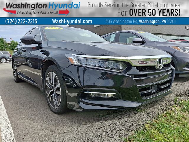 Black (Obsidian Blue Pearl) 2020 Honda Accord Hybrid Sedan Front-Wheel Drive Continuously Variable Transmission