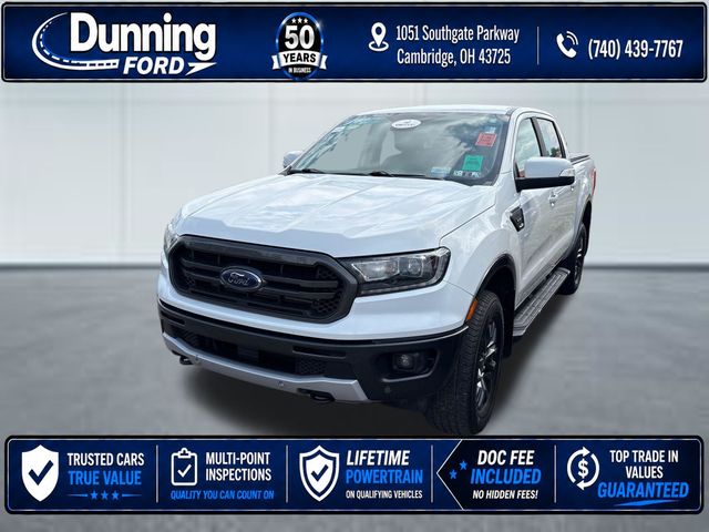 Oxford White 2019 Ford Ranger Lariat SuperCrew 4WD Pickup Truck Four-Wheel Drive Automatic