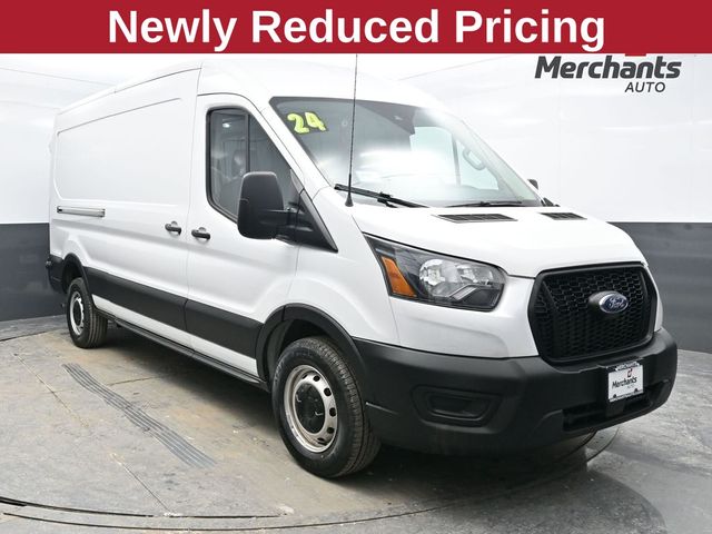 Oxford White 2024 Ford Transit Cargo 250 Medium Roof LB RWD Van Rear-Wheel Drive