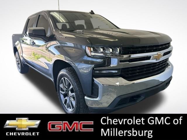 Shadow Gray Metallic 2021 Chevrolet Silverado 1500 Pickup Truck Four-Wheel Drive Automatic