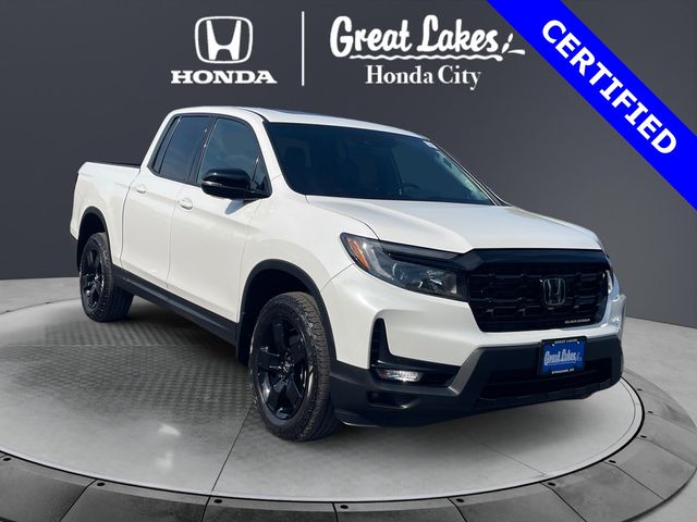 Platinum White Pearl 2024 Honda Ridgeline Pickup Truck All-Wheel Drive 9-Speed Automatic