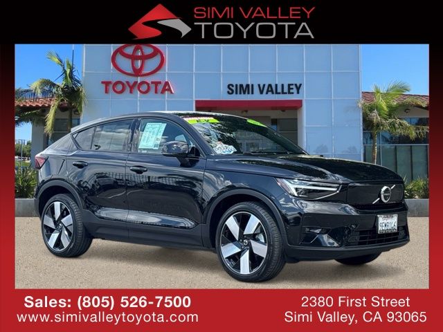 Onyx Black Metallic 2023 Volvo C40 Recharge Twin Ultimate eAWD SUV / Crossover All-Wheel Drive 1-Speed Automatic