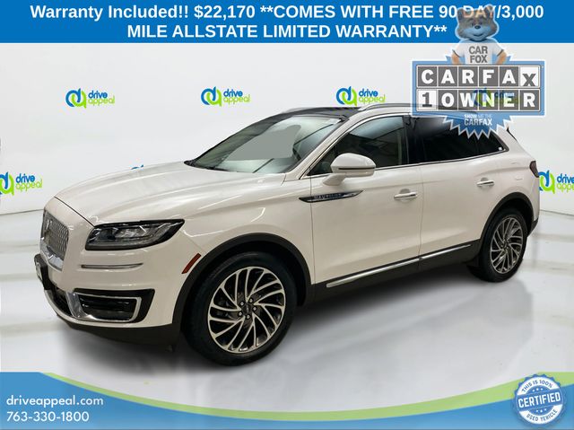 Ceramic Pearl 2020 Lincoln Nautilus Reserve AWD SUV / Crossover All-Wheel Drive 8-Speed Automatic