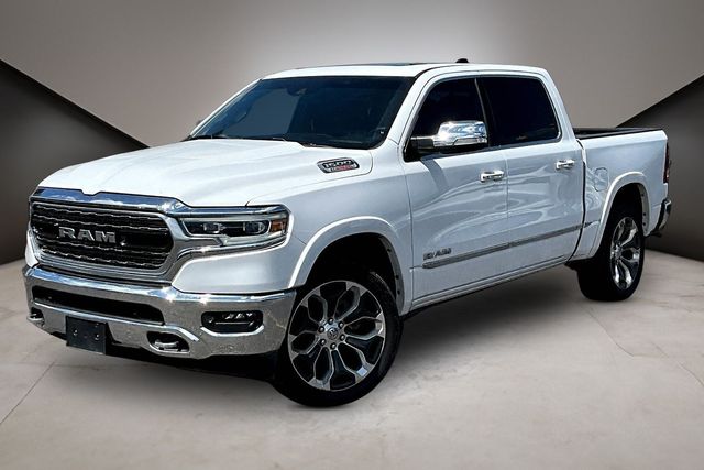 Bright White Clearcoat 2021 RAM 1500 Limited Crew Cab 4WD Pickup Truck Four-Wheel Drive 8-Speed Automatic