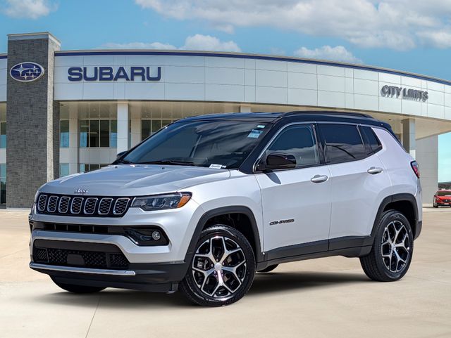 Silver 2024 Jeep Compass SUV / Crossover Four-Wheel Drive 8-Speed Automatic