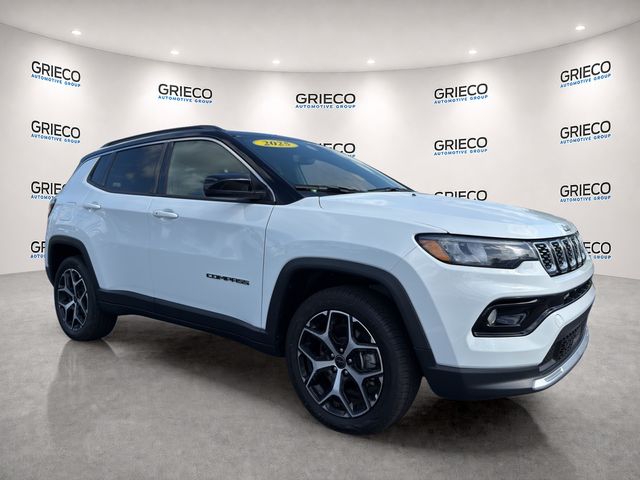 Bright White Clearcoat 2025 Jeep Compass SUV / Crossover Four-Wheel Drive 8-Speed Automatic