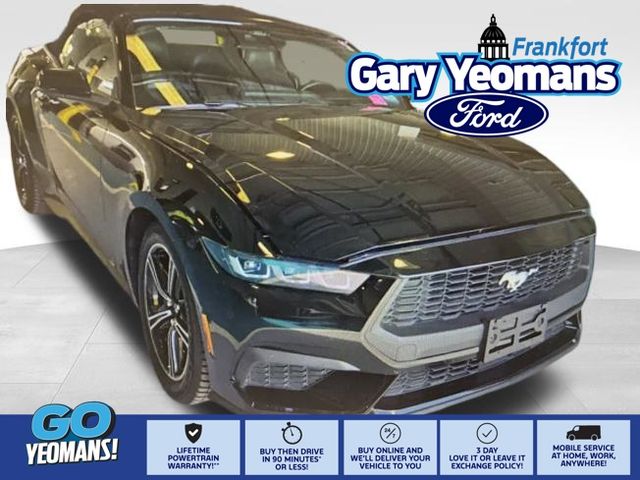 Shadow Black 2024 Ford Mustang EcoBoost Premium Convertible RWD Convertible Rear-Wheel Drive Automatic