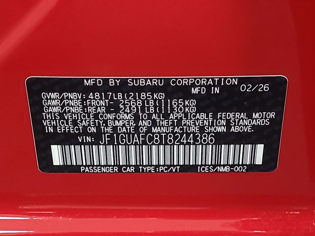 2026 – Subaru – Impreza