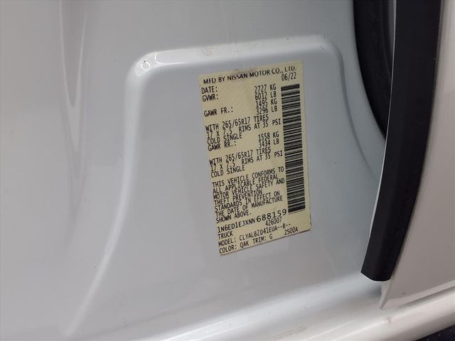 2022 Nissan Frontier SV White at Emmons Autoplex