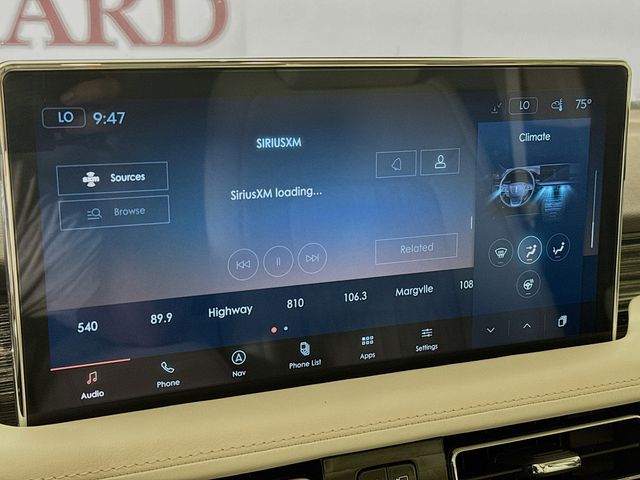2022 Pristine White Metallic Tri-Coat Lincoln Nautilus Black Label AWD SUV