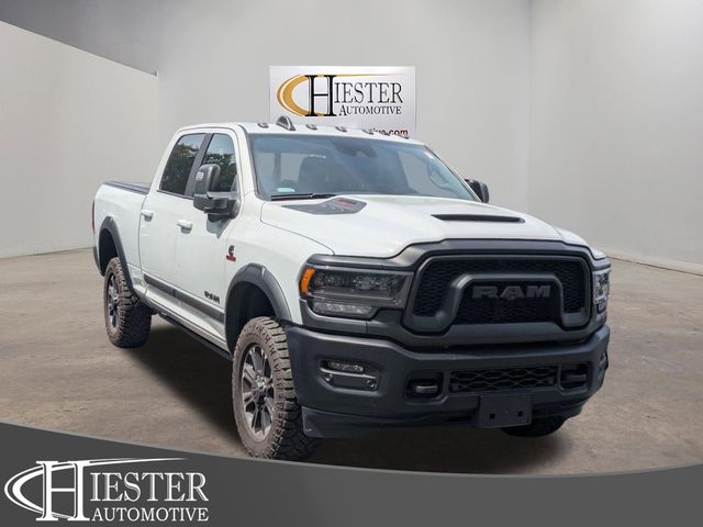 Bright White Clearcoat 2024 RAM 2500 Rebel Crew Cab 4WD Pickup Truck Four-Wheel Drive 6-Speed Automatic