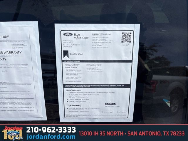 Used Car 2022 Ford Escape  Titanium For Sale Under $25,000 In San Antonio, Texas